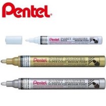 Pentel 飛龍 MMP10-X 金 銀 白-油漆筆-粗